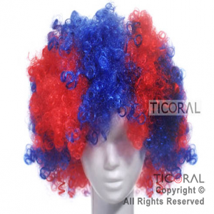 PELUCA HS4470-4 AFRO AZUL Y ROJA 125GR x 1