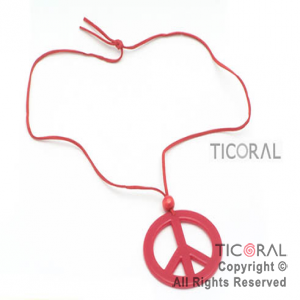 COLLAR HS5257 COLGANTE SIMBOLO PAZ x 1