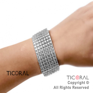 BRAZALETE HS6235-2 DIAMANTE PLATA X 1