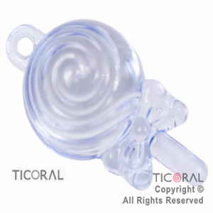 CHUPETIN HS6131-2 CRISTAL CELESTE 4cm x 2cm X 6