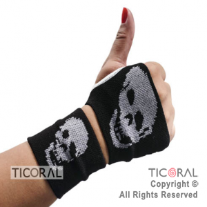 GUANTE HS6187-2 S/DEDO CON MUEQUERA CALAVERA x 1