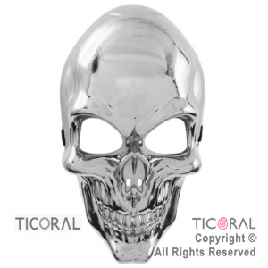 MASCARA HS5216-2 CALAVERA PLATA x 1