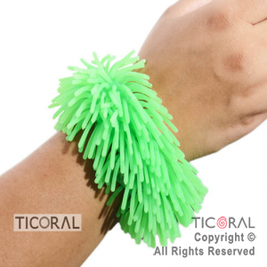 PULSERA HS6287 SILICONA CON PELITOS 7 CM ANCHO x 1