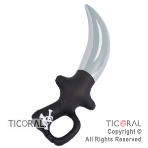 INFLABLE ESPADA PIRATA MANGO NEGRO 38 cm HS8531 x 1