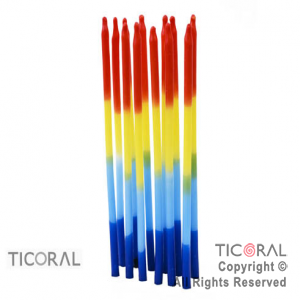 VELA EN DEGRADE DE 5 COLORES 15 CM HS6383  X 12 X 1