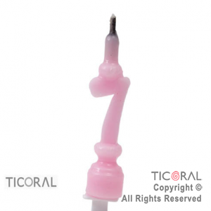 VELA HS6386-2 NUMERO 7 ROSA EN BLISTER x 10
