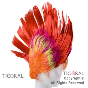 PELUCA HS4471-2 PUNK ROJO Y MULTICOLOR 120GR x 1