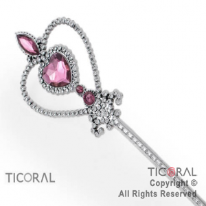 VARITA HS6372-2 CON DIAMANTE ROSA CORAZON x 1