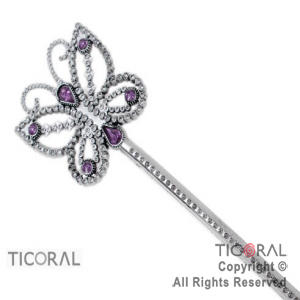 VARITA HS6374-1 CON DIAMANTE LILA MARIPOSA x 1