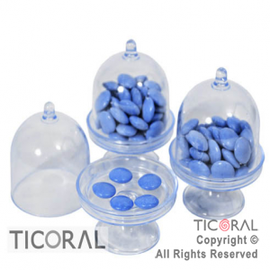 ENVASE CAPSULA POSA CUPCAKE PARA CARAMELOS Y GOLOSINAS HS6891-1 CELESTE X 3