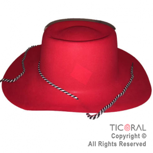 SOMB HS7151 COWBOY FLOCK ROJO CON PIOLA X 1 SOMB HS7151 COWBOY FLOCK ROJO CON PIOLA X 1