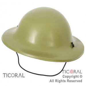 SOMB HS6821 CASCO SOLDADO VERDOSO PLASTICO X 5