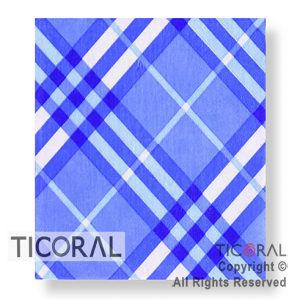 SERVILLETA 33X33CM DISEO RAYAS DIAGONAL AZUL Y BLANCO HS7391-2 33X33 x 20