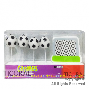 VELA SET PELOTAS DE FUTBOL Y ARCO HS7714 X 5 x 1