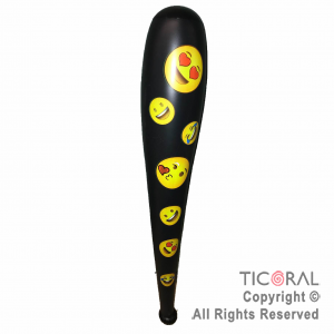 INFLABLE BATE BASEBALL CON EMOJIS 85 cm HS8516 x 1