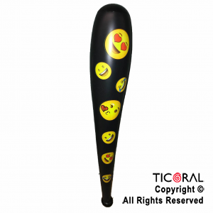 INFLABLE BATE BASEBALL CON EMOJIS 85 cm HS8516 x 1