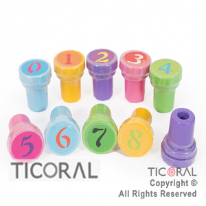 SELLITO NUMEROS DEL 0 AL 9 HS8255  CAJA (10 UNIDADES)  X 1
