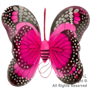 ALAS DE MARIPOSA FUCSIA Y NEGRO HS8819 x 1