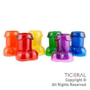 CHAS VASO SHOT CON FORMA DE PENE HS8785 X 6