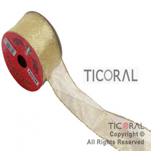CINTA HS594 ORO C/BORDE 5CM X 4.5MTS x 1