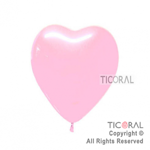 GLOBO S CON FORMA 12 SATIN ROSA x 50