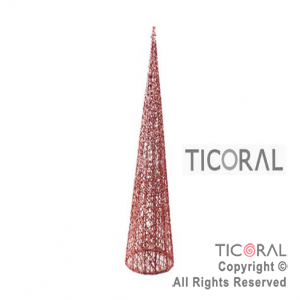 ARBOL HS4252-3 HILOS 60CM ROJO GIBRE x 1