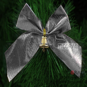 MOO HS537-3 CINTA PLATA CAMPANITA x 6