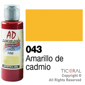 ACRIL.DECOR.AD 043 AMARILLO CADMIO 60ML X 1