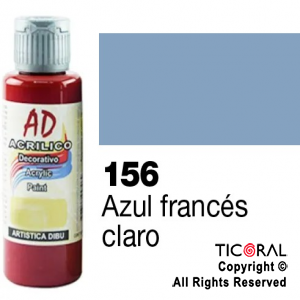 ACRIL.DECOR.AD 156 AZUL FRANCIA CLARO 60ML X 6 UNIDADES
