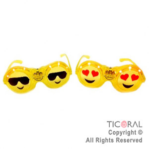 ANTEOJO CON LUZ  LED EMOJI PREMIUM x 1