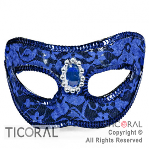 ANTIFAZ VENECIANO ENCAJE AZUL x 1 ANTIFAZ VENECIANO ENCAJE AZUL x 1