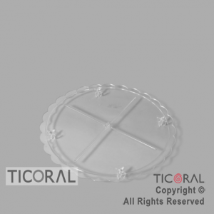 POSATORTA 2 PLATO MEDIANO CRISTAL x 2