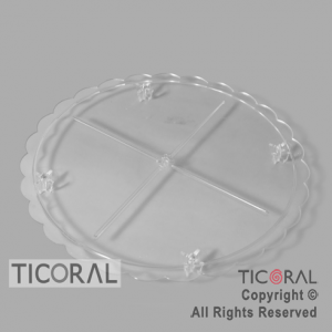 POSATORTA 4 PLATO SUPER CRISTAL x 2