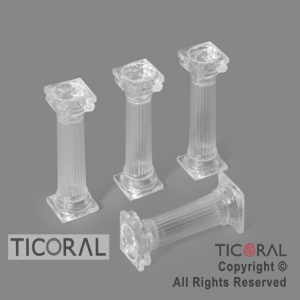COLUMNA CHICA CRISTAL x 4