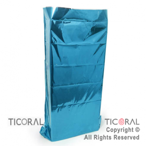 BOLSA METALIZADAS 50X70 P/COTILLON AZUL x 10