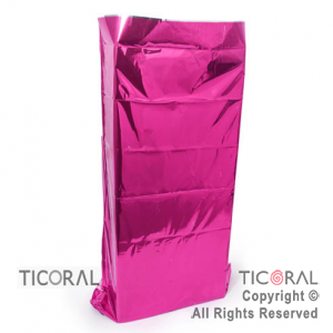 BOLSA METALIZADAS 50X70 P/COTILLON FUCSIA x 10