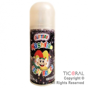 GLITTER BRILLOS EN AEOROSOL EN AEROSOL MULTICOLOR 120CC X 6 UNIDADES