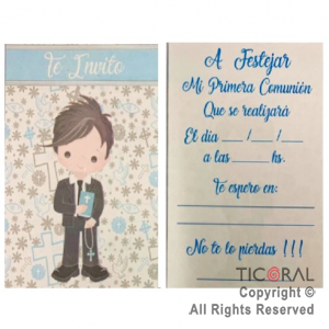 COMUNION CELESTE INVITACION x 10