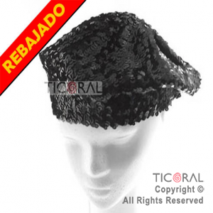 SOMB HS2463 BOINA LENTEJUELAS NEGRO x 1