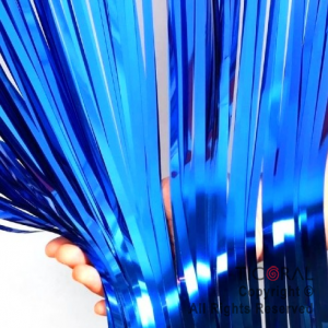 CORTINA METALIZADA (IP) AZUL 2.2MT X 80CM x 1