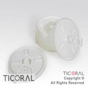 TAPA 10FTL BLANCA CON SOLAPA x 100