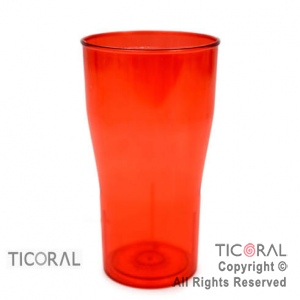 VASO COLA COLOR ROJO X 126