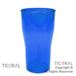 VASO COLA COLOR AZUL X 126
