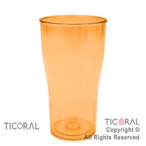 VASO COLA COLOR NARANJA X 126