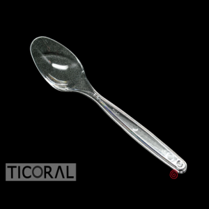 CUCHARA POSTRE BISTROT CRISTAL PLASTICO x 20 UNIDADES