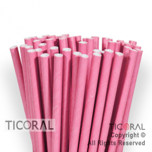 SORBETE POLIPAPEL COLOR ROSA 10 PAQ x 25 UNIDADES