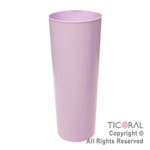 VASO TRAGO LARGO PP KV LILA PASTEL 280CC X 10