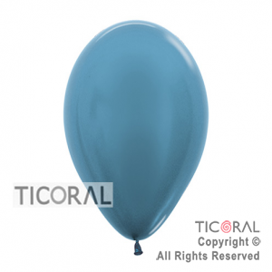 GLOBO S R12 METAL 538 AZUL CARIBE x 50