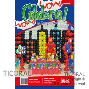 LIBRO DECORACION CON GLOBOS CELEBRA EDICION 21 SEMPERTEX x 1