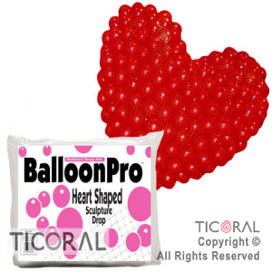 RED 1400 CORAZON P/GLOBOS (1400 DE 9/) x 1